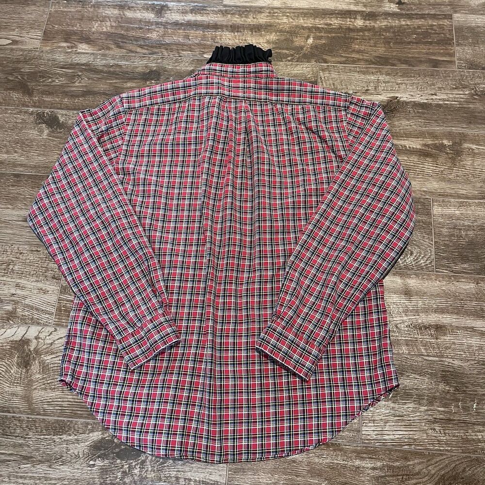 Vintage Ralph Lauren Reworked Upcycled Shirt Large Ruffled Collar Button Up - Picture 8 of 12